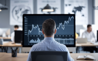 professionnel-ordinateur-graphiques-economiques-bureau