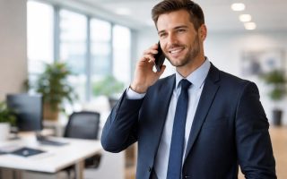 conseiller-telephone-bureau-moderne