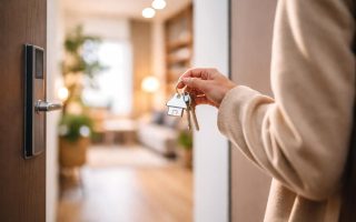 personne-cles-porte-appartement-moderne