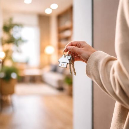 personne-cles-porte-appartement-moderne