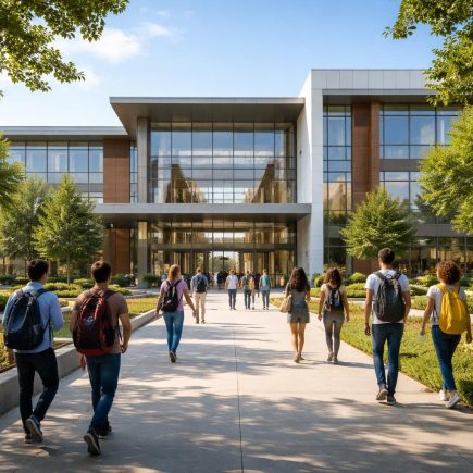 batiment-moderne-verdure-etudiants