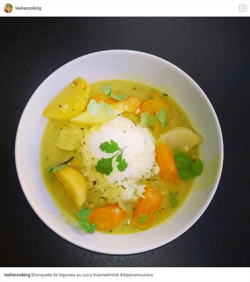 Blanquette légumes par Leslie